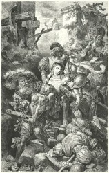 Franz von Sickingen mortally wounded at the Siege of Burg Nanstein, 1523